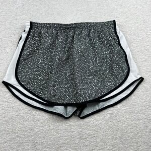 Nike Tempo Dri-FIT Running Shorts Womens XL Black White Geometric Stripe 60645